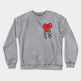 Love heart graffiti - simple Valentines day gift Crewneck Sweatshirt